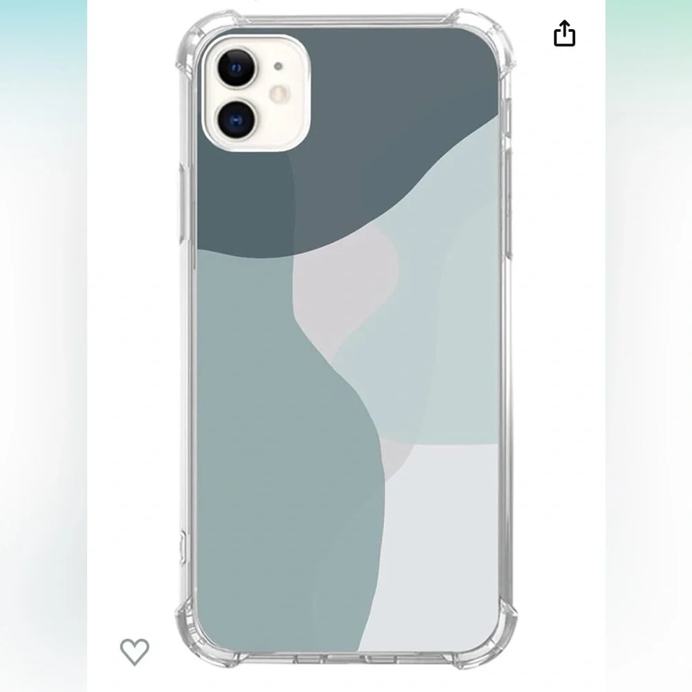 FISGEROD Abstract Line Art Boho Abstract Watercolor Art Case for iPhone 11